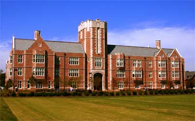 Seigle Hall, shared by the School of Law and the College of Arts and Sciences